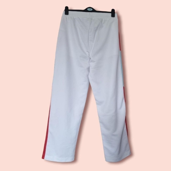 Fred Perry x Bella frued white/red popper track bottoms. Uk 12 Bnwt - Picture 2 of 4